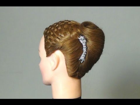 Прическа: Ракушка, Плетеная Корзинка. Basket Weave Hairstyle Design