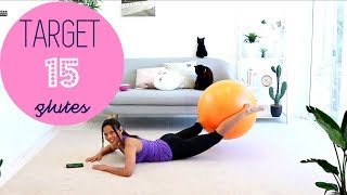 Stability Ball Butt Workout - BARLATES BODY BLITZ Target 15 Glutes