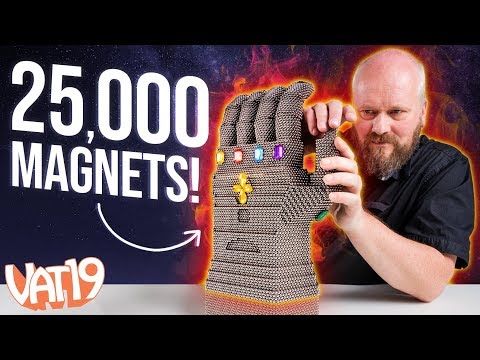 We built the Infinity Gauntlet with 25,000 magnets!
