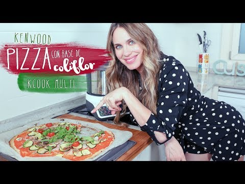 Pizza con base coliflor con Kcook Multi de Kenwood- Vanesa Romero
