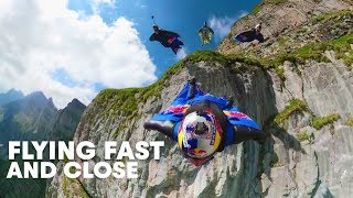 Wingsuit Flying Formation in \