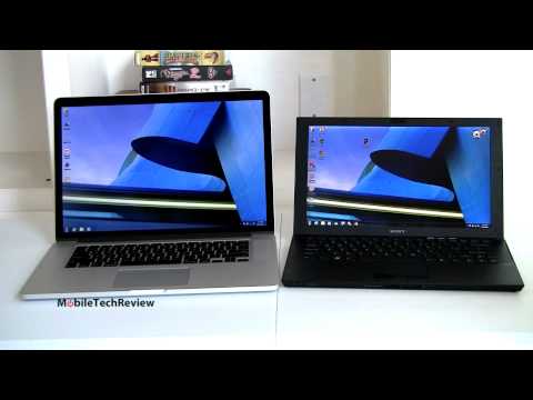 Apple Macbook  Unboxing on Apple Macbook Pro With Retina Display Vs Sony Vaio Z 2012 Comparison