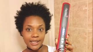 How to Straighten Natural Hair Using Straightening Brush | Asa Vea