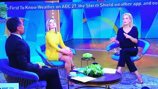 Amy Robach Smoking Hot Legs In A Yellow Mini