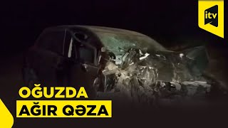 Oğuzda Yol Qəzası Olub, Ölən Və Yaralanan Var