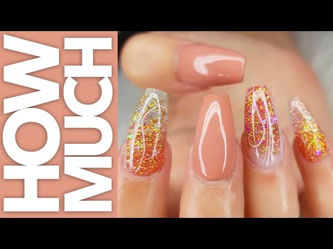 How Much - Nail Art Changeout - Acrylic Nails - YouTube