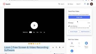 How To Share A Link To Loom Video?