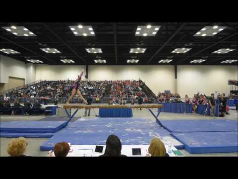 Hannah Oliveros JO National Championships 2017 Beam 9.475 (4th)
