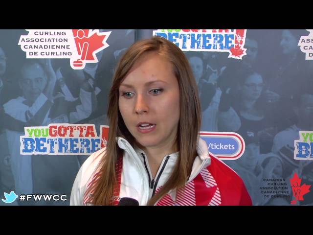 Media Scrum Draw 8 - 2014 Ford World Women's Curling Championship