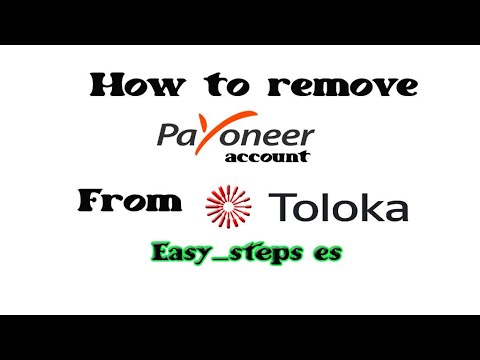 How to Remove payooner account from Toloka How to Remove payooner account from Toloka