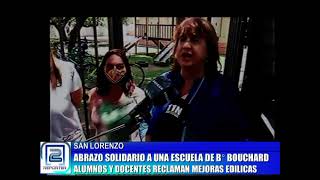 ABRAZO SOLIDARIO A UNA ESCUELA DE B° BOUCHARD. ALUMNOS Y DOCENTES RECLAMAN MEJORAS EDILICIAS