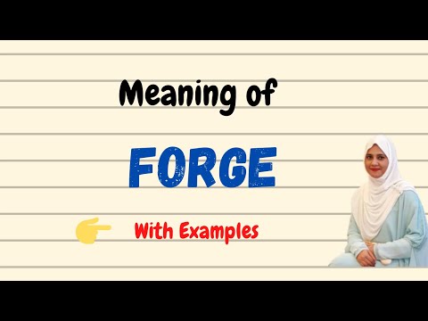 Daily vocabulary | Forge Meaning | Vocabgram