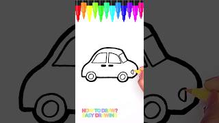 Learn To Draw A Car Easy Car Drawing For Kids And Toddlers