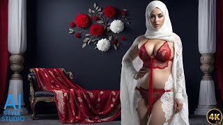 AI Model Girl  in Short Dress ｜ Sensual Arabian Charm
