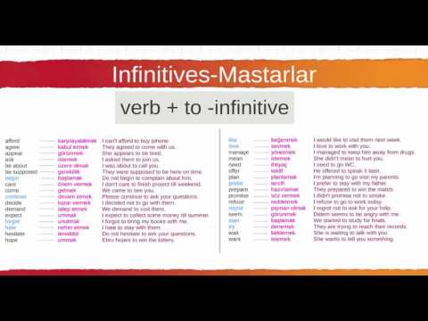 122 Infinitives Mastarlar 1
