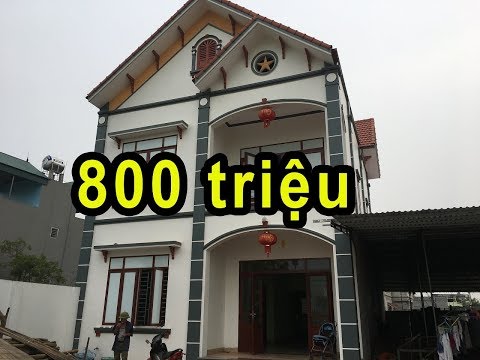 MẪU NHÀ 2 TẦNG GIÁ 800 TRIỆU