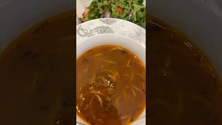 Tarhun Otlu Kesme Mercimek Çorbası