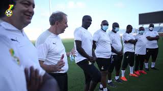 Be proud to be representing your country, Milovan's message to Black Stars Players before training