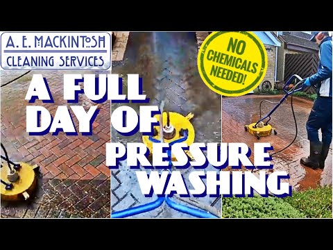 A Full Day Of Pressure Washing With No Chemicals