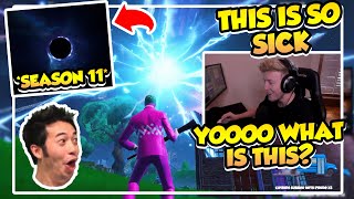 Tfue Reacts To Fortnite Season 11 Ending Black Hole Event
