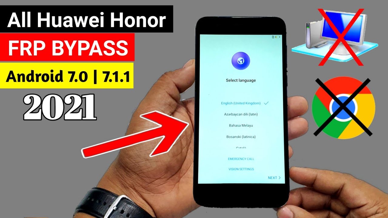 Huawei Honor 2021 FRP LOCK BYPASS | ANDROID 7 (Without Huawei Honor 2021 FRP LOCK BYPASS | ANDROID 7 (Without