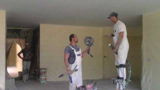 Airless painting drywall ceiling