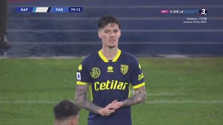 22 Years Old Dennis Man Debut vs Napoli - (31.01.20) HD | Serie A/Parma Debut
