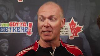 2012 Tim Hortons Brier Draw 4 Media Scrum