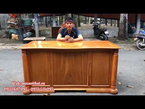 Bàn Làm Việc Giám Đốc “Gỗ Gõ Đỏ Vip” CÓ GÌ ĐẸP