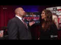 Triple H and Stephanie McMahon have a private discussion: Raw, February 2, 2015