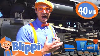 Blippi Explores a Steam Train | Blippi  Episodes | Train s For Children | Blippi