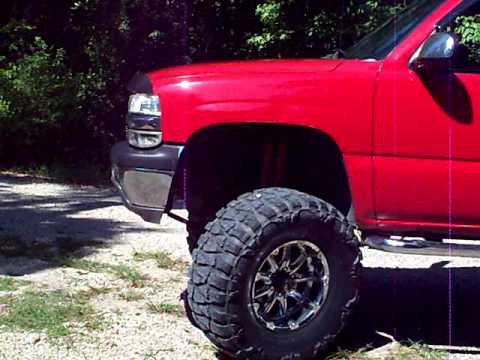 RED LIFTED Z71 ON 38 INCH NITTO MUD GRAPPLERS - YouTube