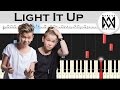 Marcus & Martinus - Light It Up ft. Samantha J. - Piano tutorial
