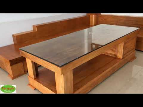 Bộ bàn ghế sofa bằng gỗ cẩm vàng và những ưu nhược điểm khi sử dụng gỗ cẩm vàng