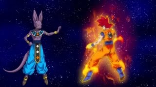 Dragonball Z Battle of Gods Goku Super Saiyan God vs Beerus