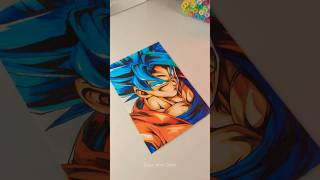 Drawing Goku Blue From Dragon Ball With Ohuhu Alcohol Markers Drawwithobito