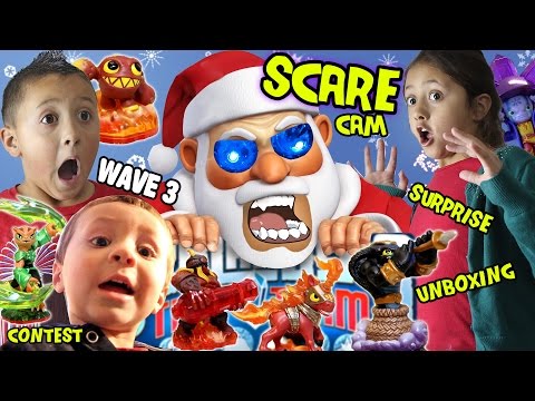 santa scare cam surprise skylanders trap team wave 3 the skylander boy and girl christmas