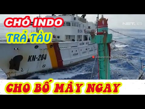 KIỂM NGƯ VIỆT NAM "CHẠM NHẸ" TÀU HẢI QUÂN INDO GIẢI CỨU NGƯ DÂN