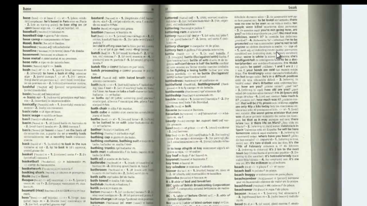 Buen uso de un diccionario inglés-español.mp4 - YouTube