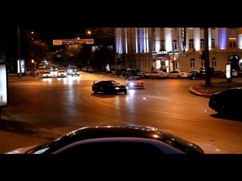 Crazy Street Drifting R34 Skyline Chasing Supra 1080p 