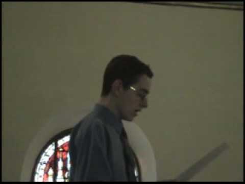 James Corcoran sings the Irish Wedding Song in September 2008