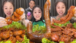 Y Chinese Food Soslu Çi̇n Yemekleri̇ Yeme Mukbang Blood Sausagepork Gutsheep Brain 먹방