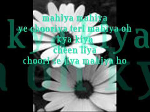 mahiya- adnan sami with lyrics