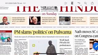The Hindu Newspaper Ysis 01 November 2020