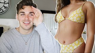 boyfriend rates my FOREVER 21 outfits & bikinis