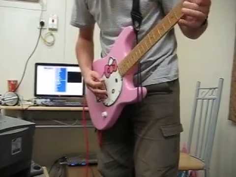 seek & destroy solo with a fender squier hello kitty