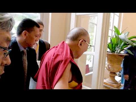 Dalai Lama joins Richard Gere at Bagni di Pisa, Tuscany
