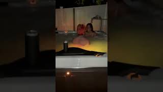 OMG you guys my girlfriend is in my hot tub with Ed Sheeran #edsheeran