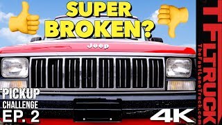 This Sucks - Our Jeep Comanche is Very Broken & the Budget is Blown | Cheap Jeep Challenge S2 Ep. 2