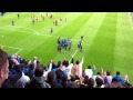 Samenzang met supporters na Standard - Club Brugge 2-4